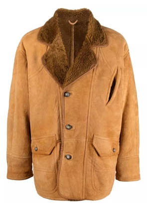 A.N.G.E.L.O. Vintage Cult 1980s shearling-lined leather jacket - Brown