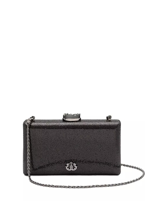 Isla Eva crystal-embellished clutch bag - Black