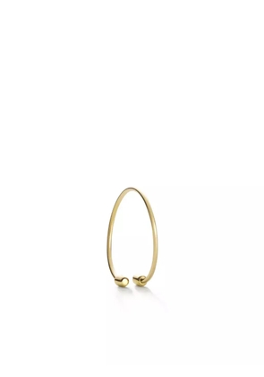 Shihara 18kt yellow gold Twist Round 02 hoop earring