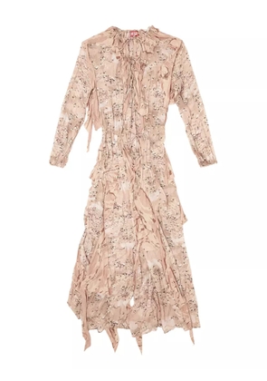 Diesel D-Azzling-R1 ruffled print maxi dress - Pink