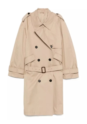 The Attico double-breasted trench coat - Neutrals