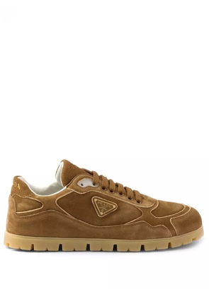 Prada Faded suede sneakers - Brown