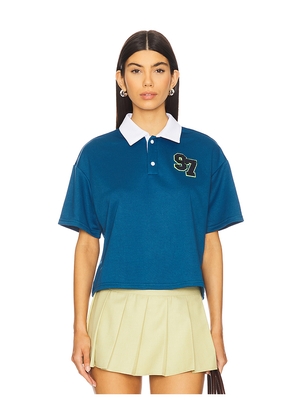 superdown Alinia Polo Top in Blue. Size M. Also in S, XS, XXS.