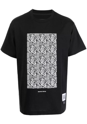 Fumito Ganryu Graphic-device short-sleeve T-shirt - Black