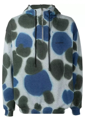 Buscemi tie-dye zip-up hoodie - Blue