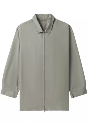 FEAR OF GOD ESSENTIALS logo-patch jacket - Grey