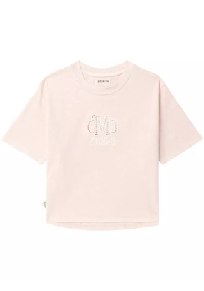 Musium Div. logo-embellished cut-out T-shirt - Pink