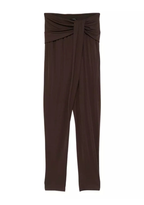 THE ANDAMANE draped trousers - Brown
