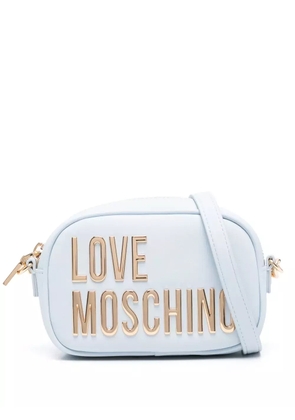 Love Moschino logo-lettering cross body bag - Blue
