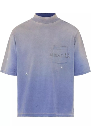 Maison Margiela logo-print T-shirt - Blue