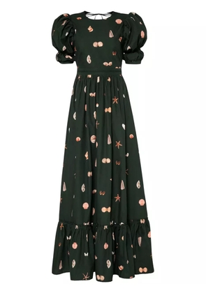 Agua By Agua Bendita Amapola Caracola maxi dress - Black