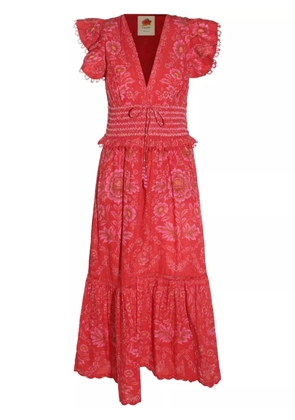 FARM Rio floral-print maxi dress - Red