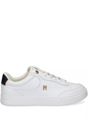 Tommy Hilfiger logo plaque trainers - White