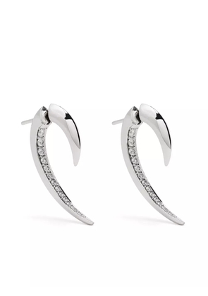 Shaun Leane 18kt white gold Hook diamond earrings - Silver
