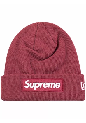 Supreme x New Era Box Logo knitted beanie - Brown