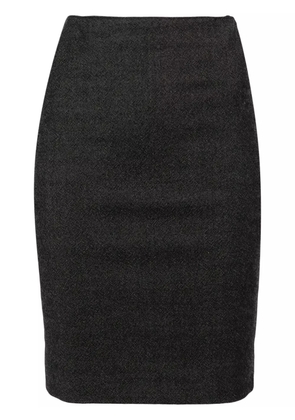 Jean Paul Gaultier Pre-Owned 1990s wool pencil skirt - Grey