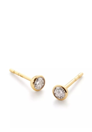 Monica Vinader 18kt gold vermeil Solitaire diamond earrings