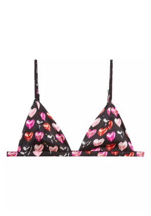 Fleur Du Mal Luxe Triangle bra - Black