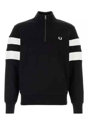 Fred Perry logo-embroidered sweatshirt - Black