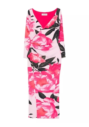 CHIARA BONI La Petite Robe floral-print wrap midi dress - Pink