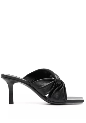 Senso Mila 80mm leather mules - Black