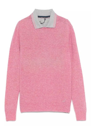 Jacob Cohën wool sweater and polo set - Pink