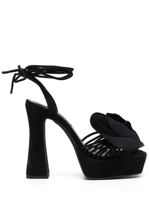 Senso Taya 135mm suede sandals - Black