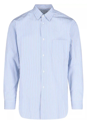 Comme Des Garçons Shirt striped cotton shirt - Blue