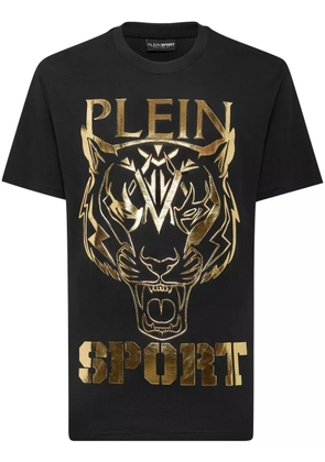 Plein Sport tiger-print round-neck T-shirt - Black