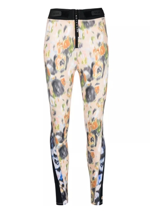 P.E Nation graphic-print high-waisted leggings - Neutrals