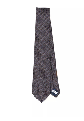 Ferragamo silk tie - Blue