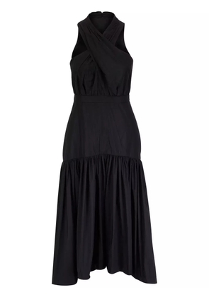Veronica Beard crossover-detail midi dress - Black