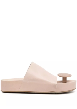 Uma Wang leather sandals - Neutrals