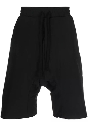 Thom Krom elasticated-waist drop-crotch shorts - Black