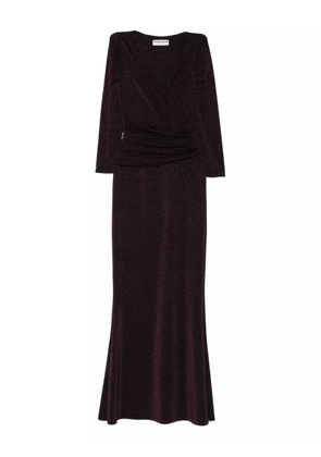 CHIARA BONI La Petite Robe metallic maxi dress - Purple
