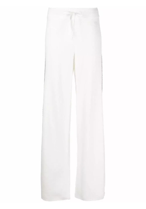 Tommy Hilfiger side stripe knitted trousers - White