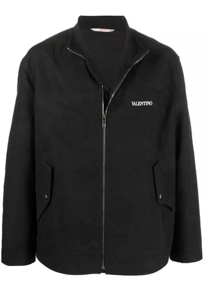 Valentino Garavani tonal camouflage-print jacket - Black