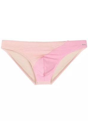 Amir Slama panelled swim trunks - Pink