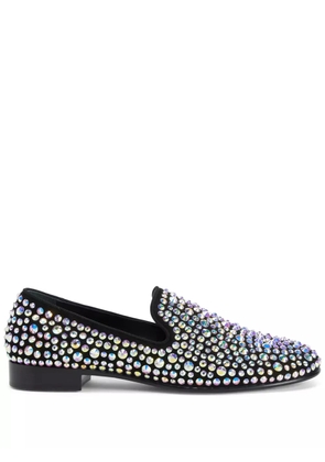 Giuseppe Zanotti Marvin Caleido crystal-embellished loafers - Black