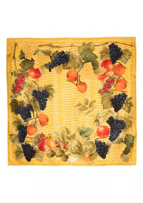 Gucci Pre-Owned 1990s Fruit-print scarf - Yellow