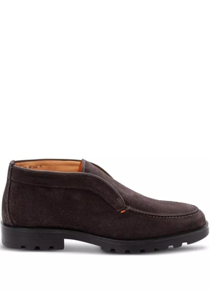Santoni Rock suede loafers - Brown