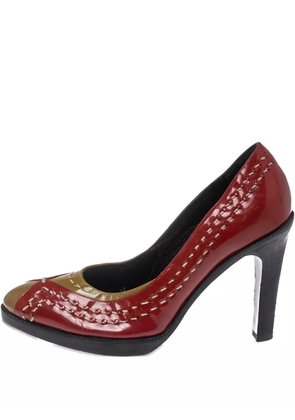 Bottega Veneta Pre-Owned 100mm leather heeled pumps - Red