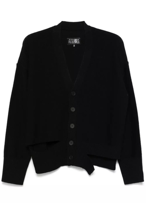 MM6 Maison Margiela cut-out detailed cardigan - Black