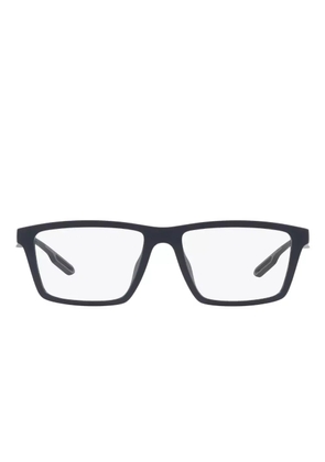 Emporio Armani square-frame clip-on sunglasses - Black