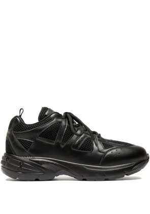 Officine Creative mesh leather sneakers - Black