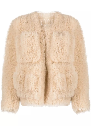 ACT Nº1 ruffled jacket - Neutrals