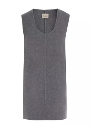KHAITE wool sleeveless dress - Grey