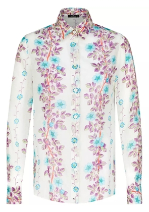 ETRO floral-print cotton shirt - White