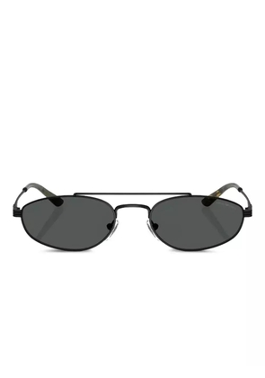 Emporio Armani oval-frame sunglasses - Black