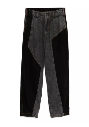 Limi Feu bleached panelled jeans - Grey